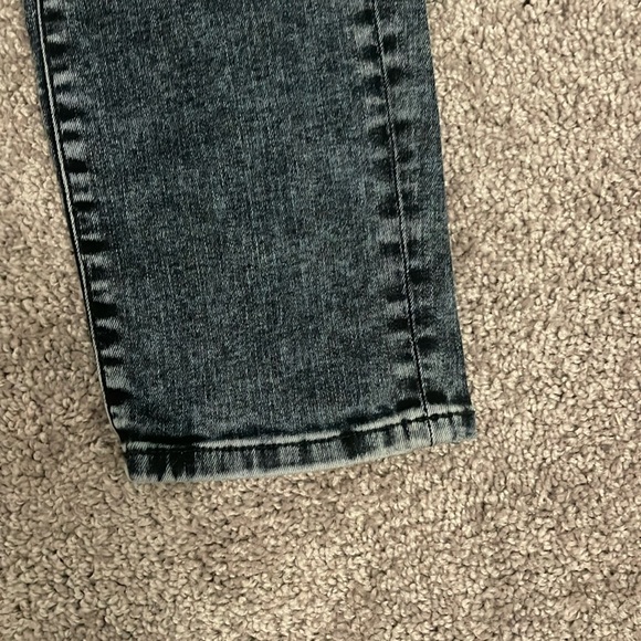 Mavi Ada Mid Rise Distressed Dark Blue Wash  Boyfriend Jeans 24X27 - Picture 8 of 13